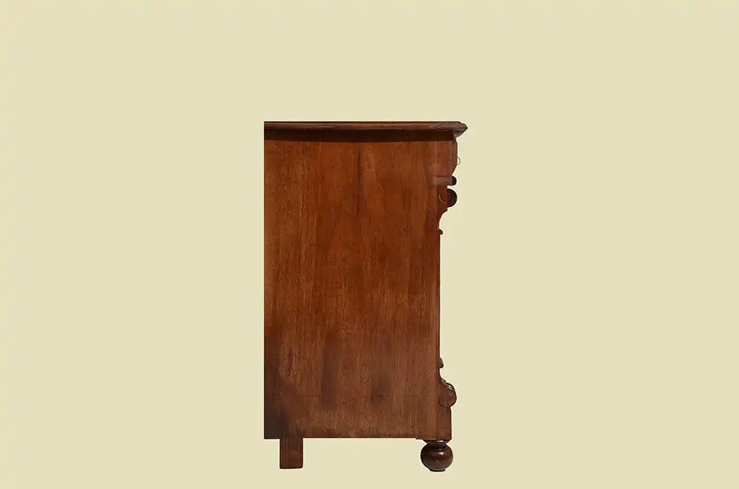 Kommode ANTIK Gründerzeit Nußbaum Halbschrank Schrank von 1880 15