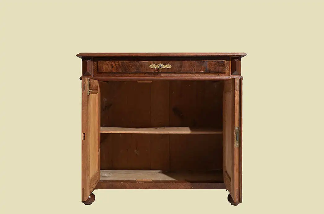 Kommode ANTIK Gründerzeit Nußbaum Halbschrank Schrank von 1880 4