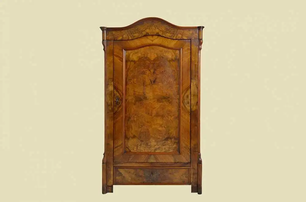 1840er Schrank ANTIK Louis Philippe Nubaum Kleiderschrank Schublade von 1840 0