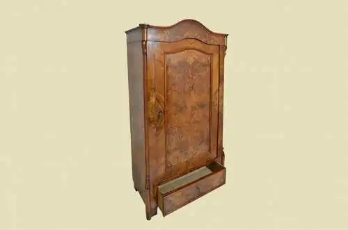 1840er Schrank ANTIK Louis Philippe Nußbaum Kleiderschrank Schublade von 1840