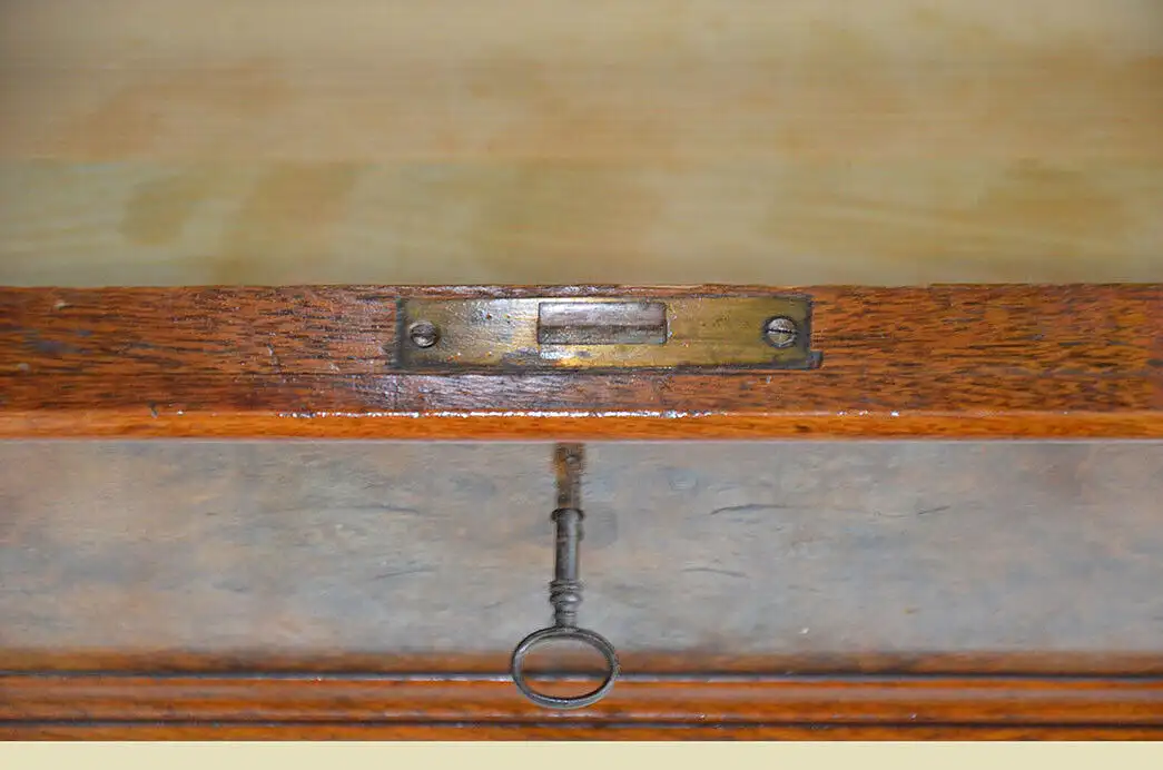 1840er Schrank ANTIK Louis Philippe Nußbaum Kleiderschrank Schublade von 1840 5