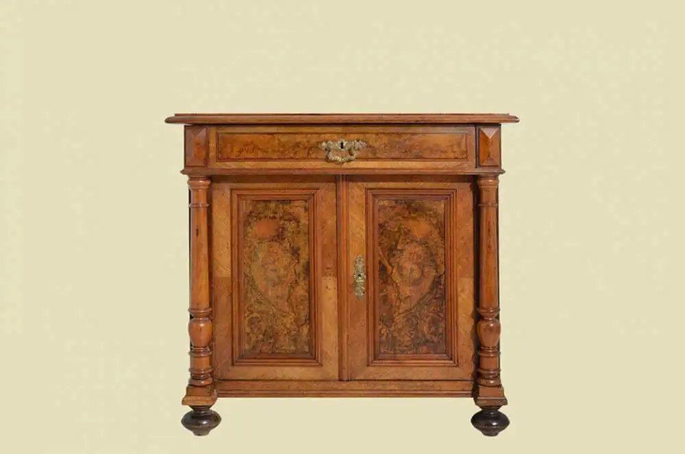 1880er Kommode ANTIK Grnderzeit Nubaum Halbschrank Schrank von 1880 0