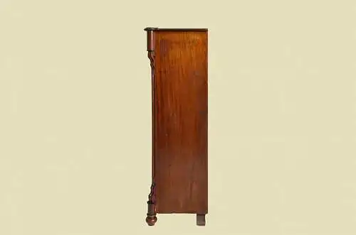 1840er Vertiko ANTIK Louis Philippe Mahagoni Schrank Kommode von 1840