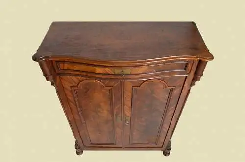 1840er Vertiko ANTIK Louis Philippe Mahagoni Schrank Kommode von 1840