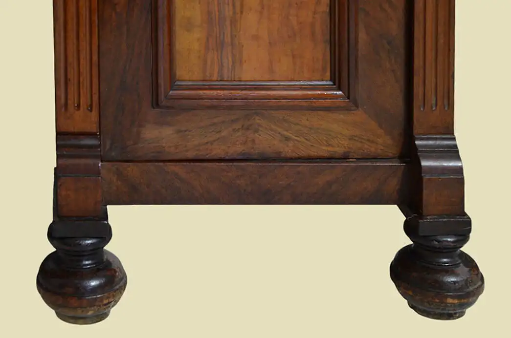 1880er Schreibtisch ANTIK Gründerzeit Nußbaum Sekretär Tisch von 1880 14