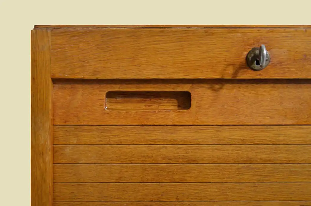 1920er Rolladenschrank ANTIK Jugendstil Art Deco Klavier Notenschrank von 1930 11