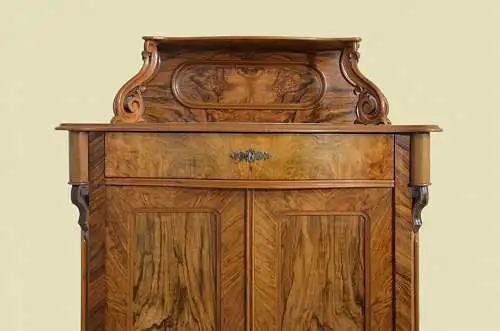 1840er Vertiko ANTIK Louis Philippe Nußbaum Schrank Kommode von 1840