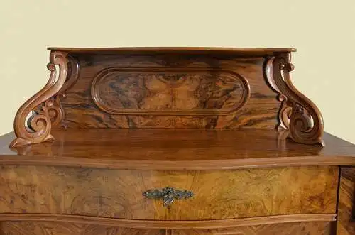 1840er Vertiko ANTIK Louis Philippe Nußbaum Schrank Kommode von 1840