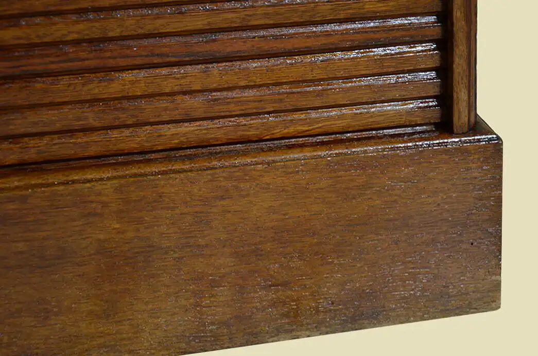 1920er Rolladenschrank ANTIK Jugendstil Art Deco Eiche Notenschrank von 1920 14
