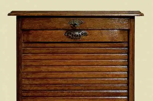 1920er Rolladenschrank ANTIK Jugendstil Art Deco Eiche Notenschrank von 1920