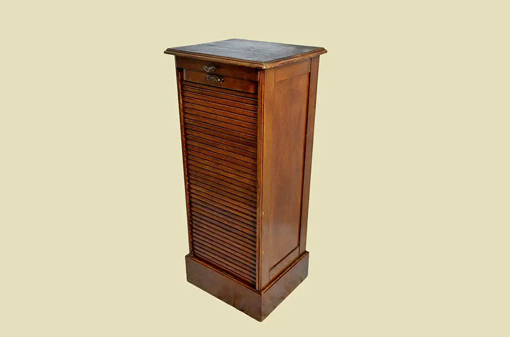 1920er Rolladenschrank ANTIK Jugendstil Art Deco Eiche Notenschrank von 1920 19