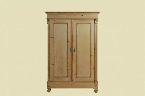 1880er Kleiderschrank ANTIK Gründerzeit STECKSCHRANK Weichholz Schrank von 1880