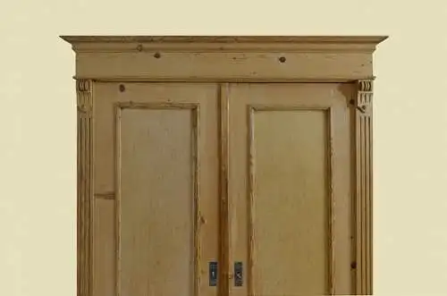 1880er Kleiderschrank ANTIK Gründerzeit STECKSCHRANK Weichholz Schrank von 1880