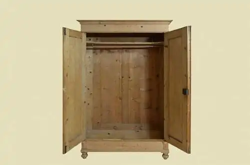 1880er Kleiderschrank ANTIK Gründerzeit STECKSCHRANK Weichholz Schrank von 1880