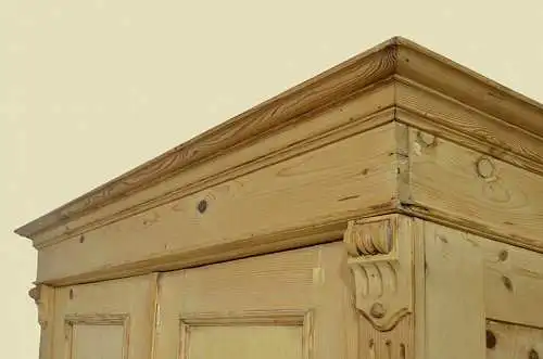 1880er Kleiderschrank ANTIK Gründerzeit STECKSCHRANK Weichholz Schrank von 1880