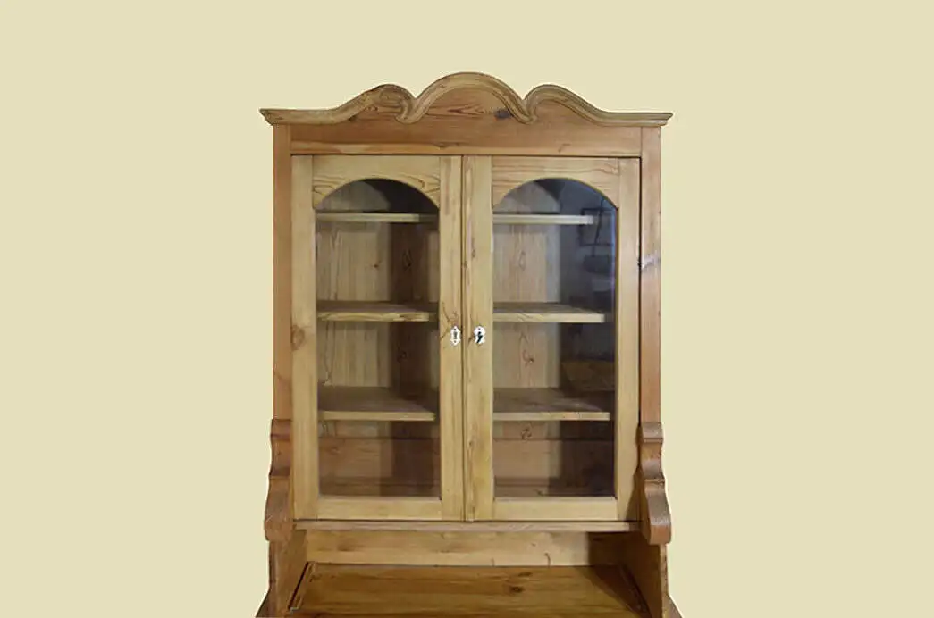 1920er Küchenbuffet ANTIK Jugendstil Weichholz Vitrine Kommode Schrank von 1920 15