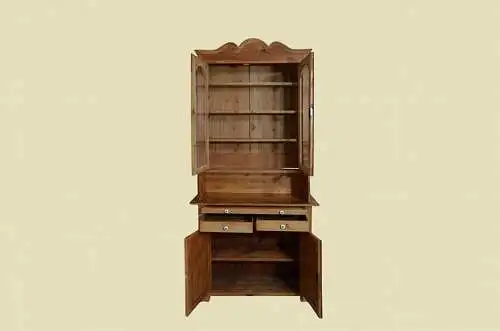 1920er Küchenbuffet ANTIK Jugendstil Weichholz Vitrine Kommode Schrank von 1920