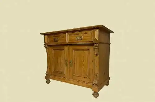 1880er Kommode ANTIK Gründerzeit Weichholz Halbschrank Schrank von 1880