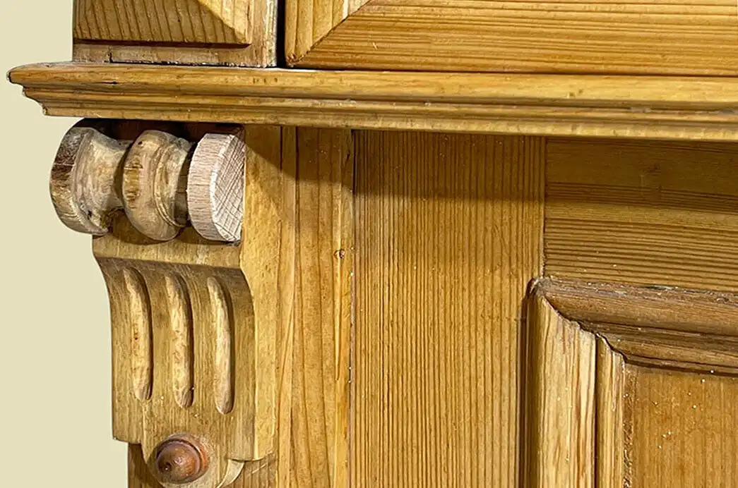 1880er Kommode ANTIK Gründerzeit Weichholz Halbschrank Schrank von 1880 12