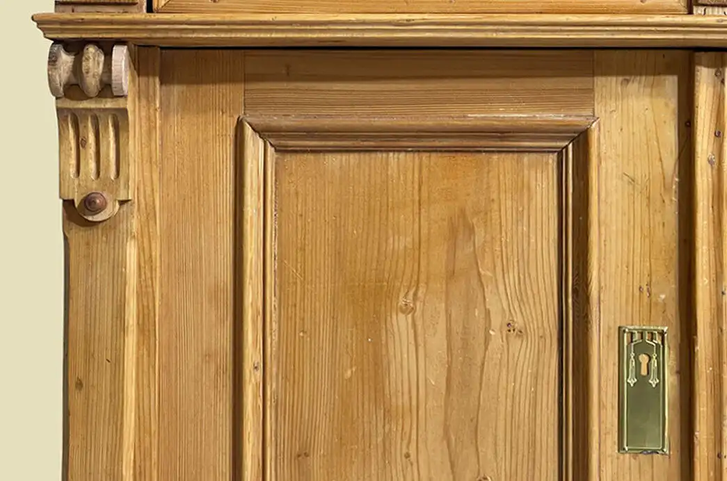 1880er Kommode ANTIK Gründerzeit Weichholz Halbschrank Schrank von 1880 13