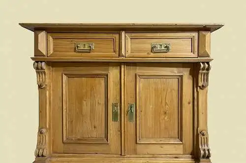 1880er Kommode ANTIK Gründerzeit Weichholz Halbschrank Schrank von 1880