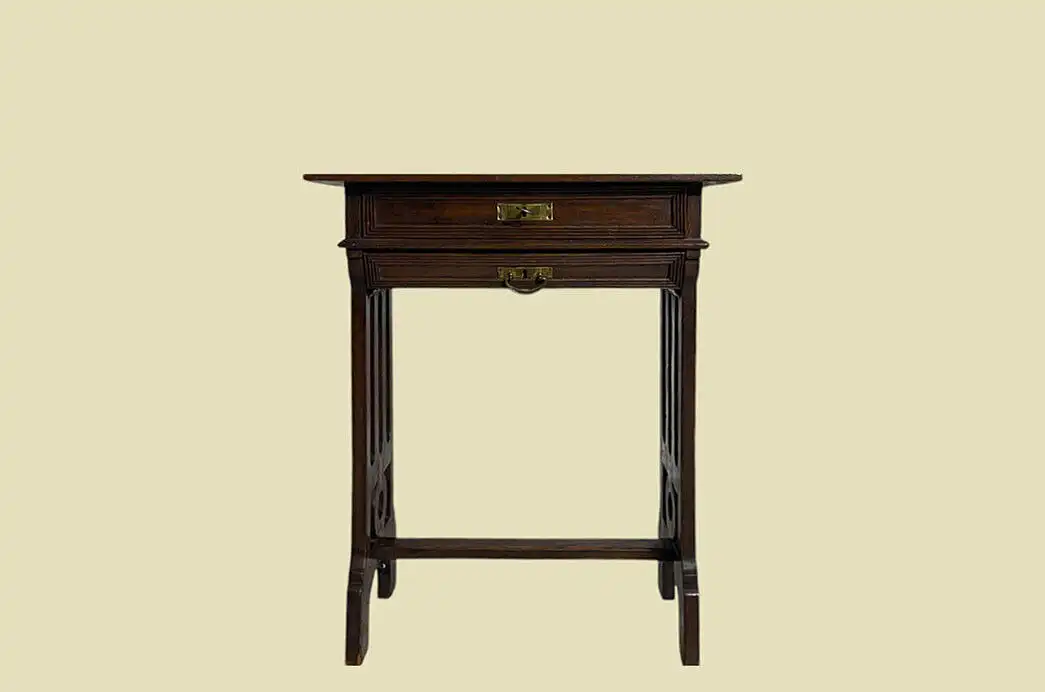 1820er Nähtisch ANTIK Jugendstil Eiche Tisch Beistelltisch von 1920 1
