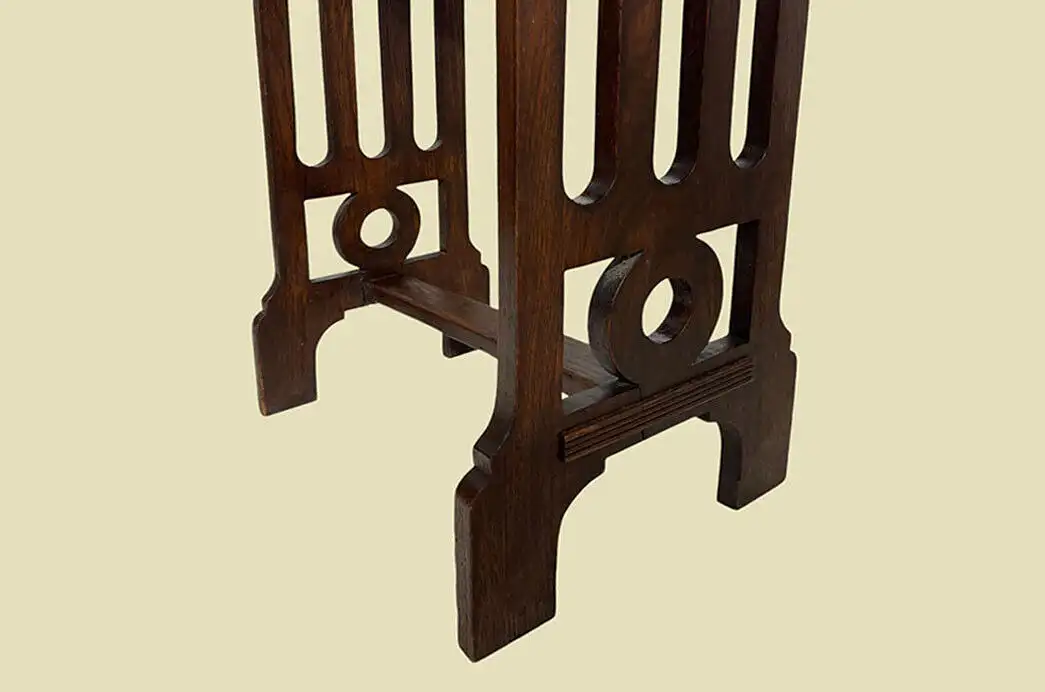1820er Nähtisch ANTIK Jugendstil Eiche Tisch Beistelltisch von 1920 10