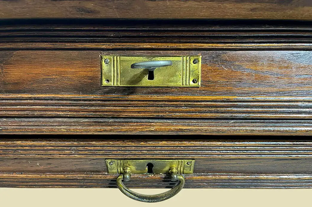 1820er Nähtisch ANTIK Jugendstil Eiche Tisch Beistelltisch von 1920 12