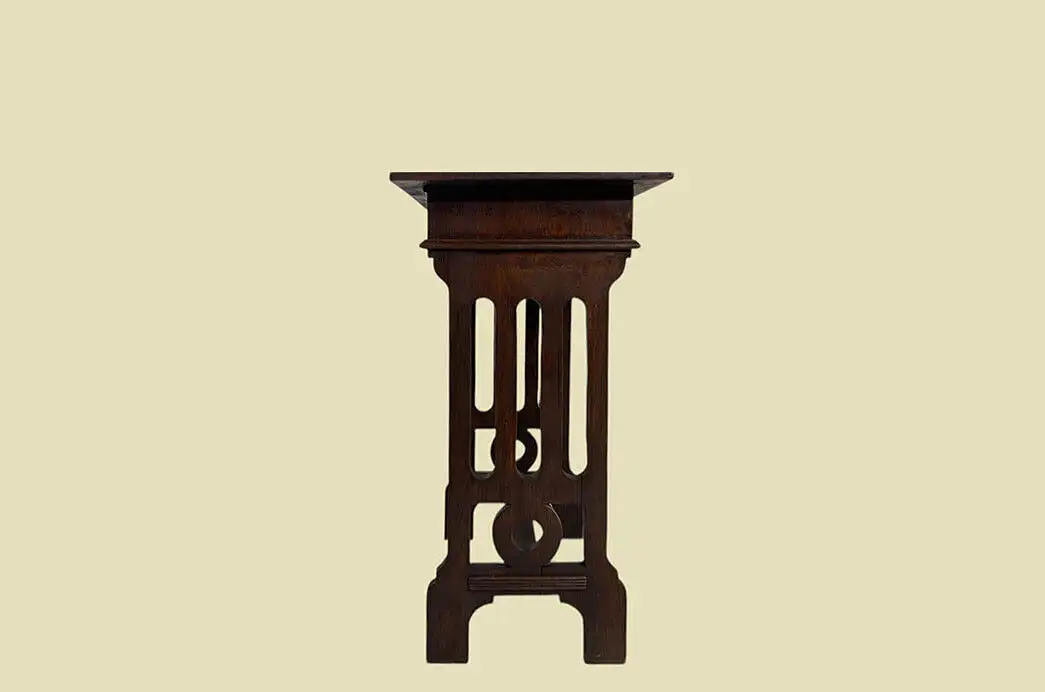 1820er Nähtisch ANTIK Jugendstil Eiche Tisch Beistelltisch von 1920 13