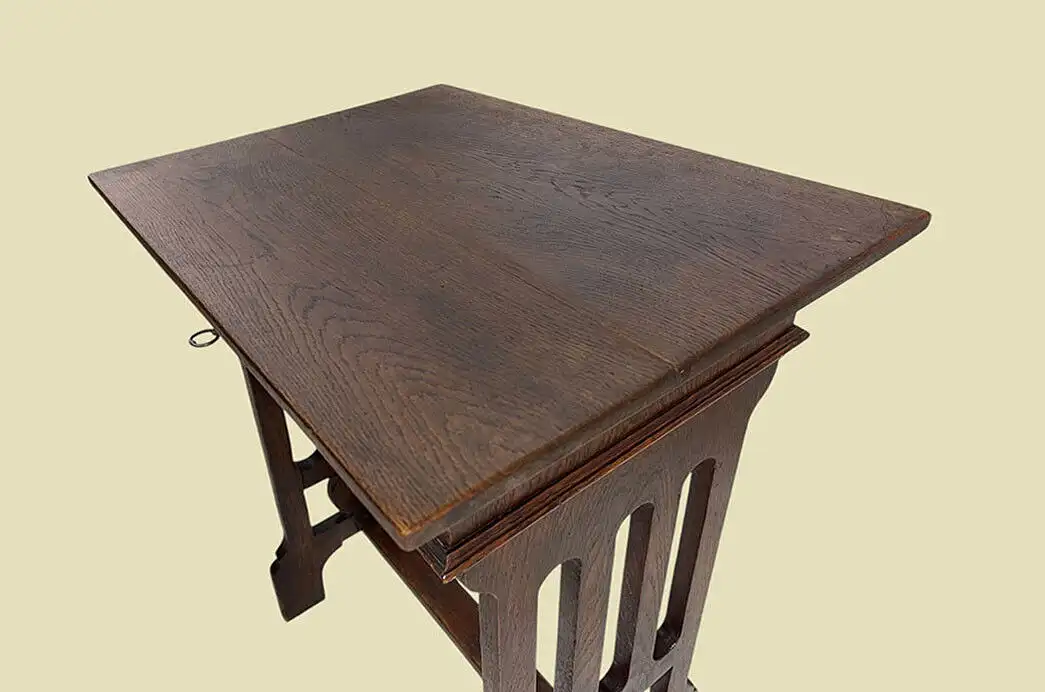 1820er Nähtisch ANTIK Jugendstil Eiche Tisch Beistelltisch von 1920 9