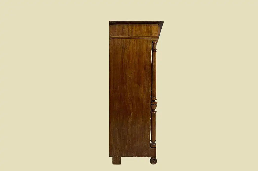 1880er Vertiko ANTIK Gründerzeit Nußbaum Säulen Kommode Schrank von 1880 16