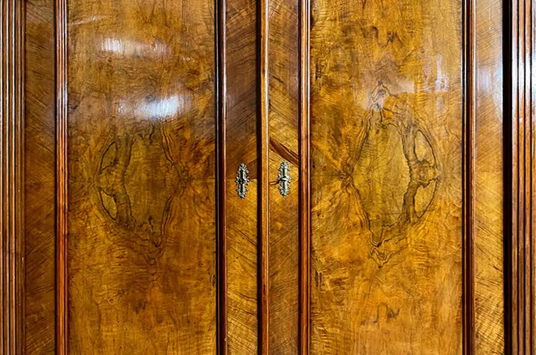 EXTRA GROSS Kleiderschrank ANTIK Nußbaum Gründerzeit Steck Schrank von 1880 14