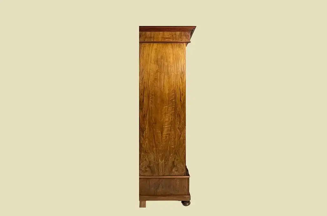 EXTRA GROSS Kleiderschrank ANTIK Nußbaum Gründerzeit Steck Schrank von 1880 16