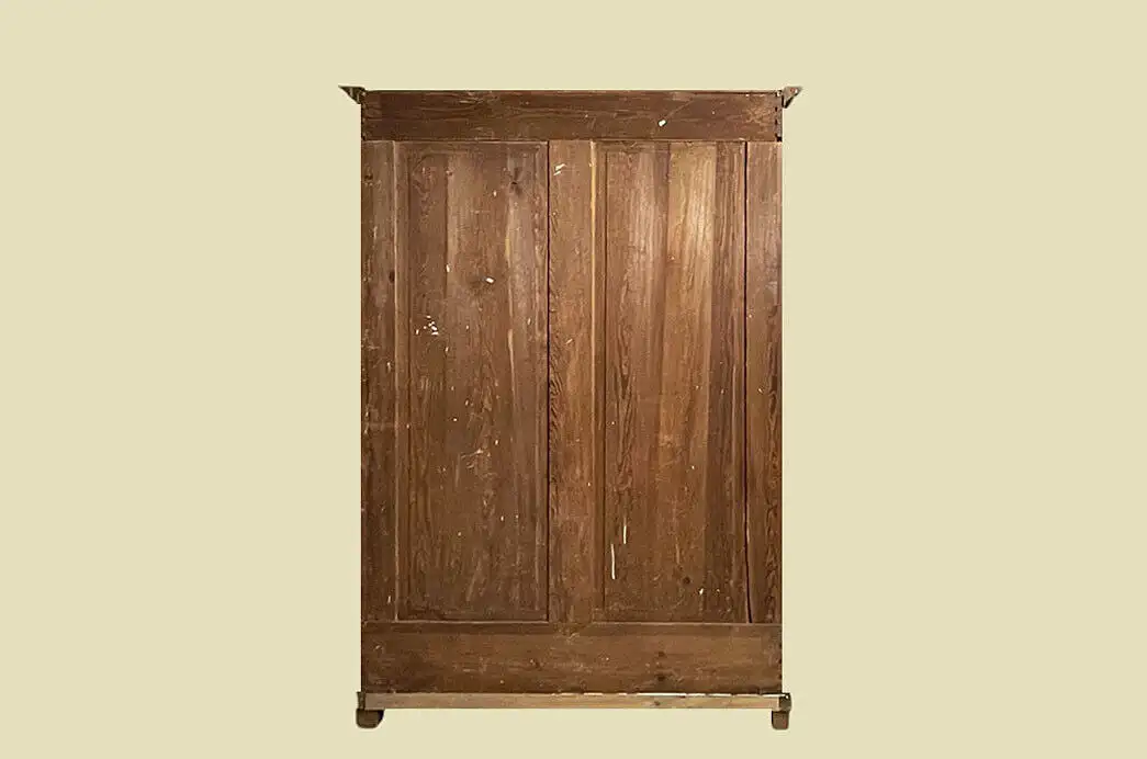 EXTRA GROSS Kleiderschrank ANTIK Nußbaum Gründerzeit Steck Schrank von 1880 17