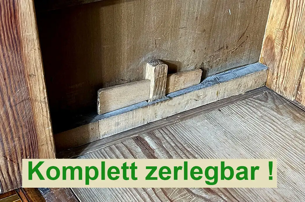 EXTRA GROSS Kleiderschrank ANTIK Nußbaum Gründerzeit Steck Schrank von 1880 6