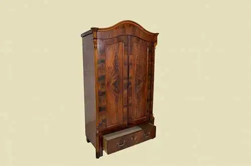 1840er Schrank ANTIK Louis Philippe Mahagoni Kleiderschrank Schublade von 1840