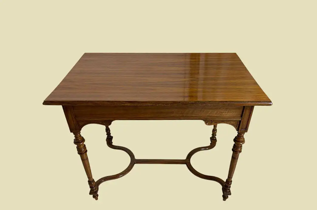 1880er Tisch ANTIK Gründerzeit Nußbaum Schreibtisch Esstisch von 1880 3