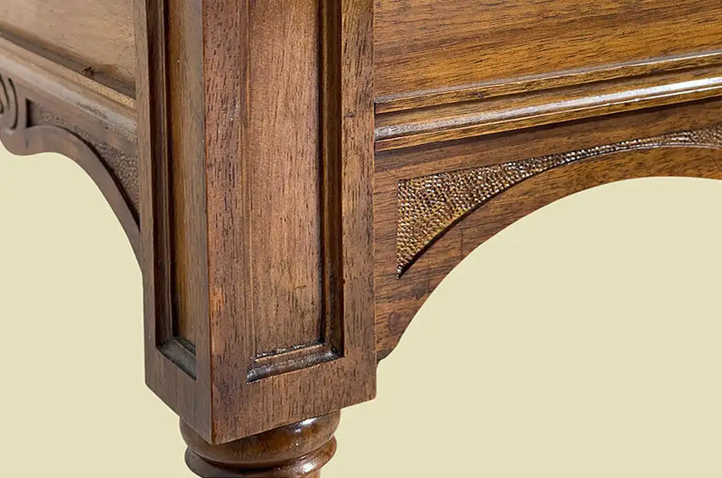 1880er Tisch ANTIK Gründerzeit Nußbaum Schreibtisch Esstisch von 1880 7