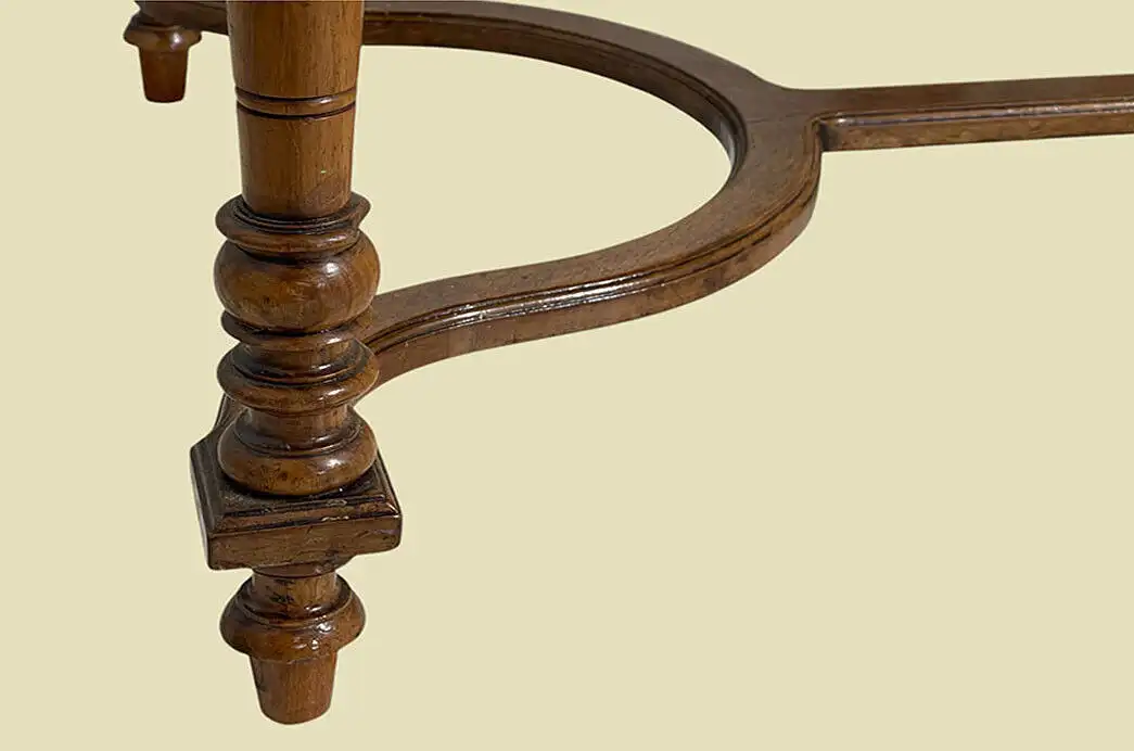 1880er Tisch ANTIK Gründerzeit Nußbaum Schreibtisch Esstisch von 1880 8