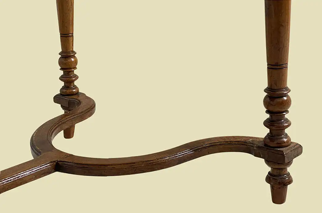 1880er Tisch ANTIK Gründerzeit Nußbaum Schreibtisch Esstisch von 1880 9