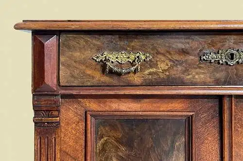 1880er Kommode ANTIK Gründerzeit Nußbaum Halbschrank Schrank von 1880