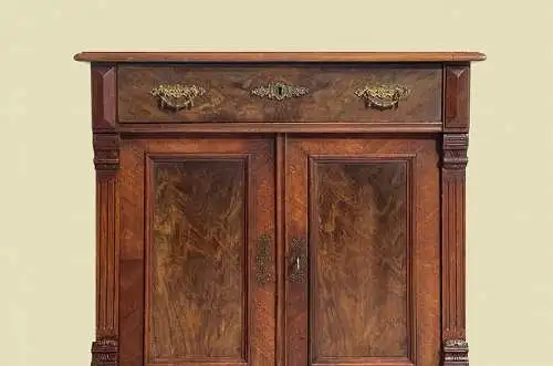 1880er Kommode ANTIK Gründerzeit Nußbaum Halbschrank Schrank von 1880