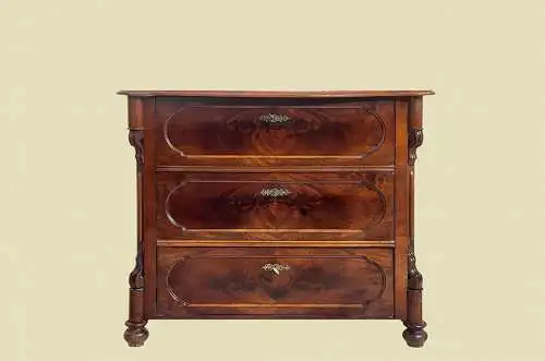 1840er Kommode ANTIK Louis Philippe Mahagoni Schrank Sideboard von 1840