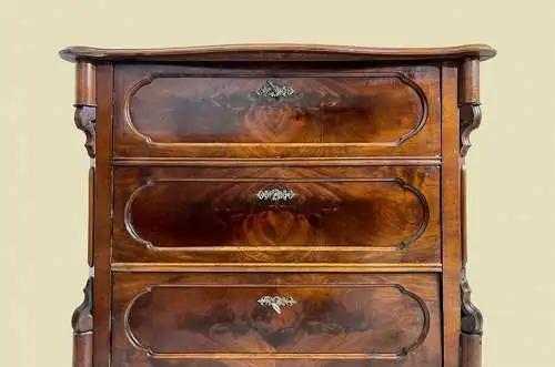 1840er Kommode ANTIK Louis Philippe Mahagoni Schrank Sideboard von 1840