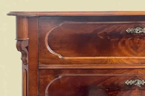 1840er Kommode ANTIK Louis Philippe Mahagoni Schrank Sideboard von 1840