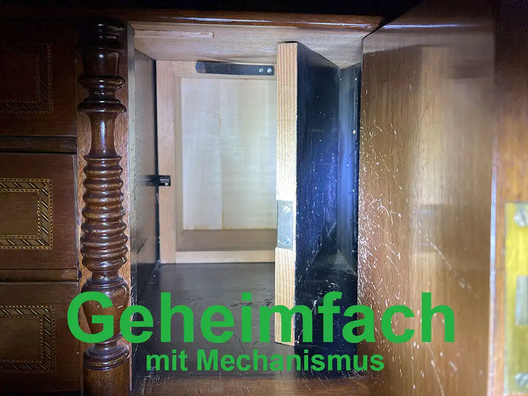 1880er Sekretär ANTIK Gründerzeit Nußbaum Schreibtisch von 1880 10