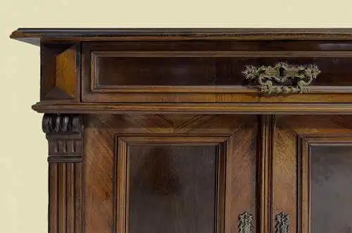 1880er Kommode ANTIK Gründerzeit Nußbaum Halbschrank Schrank von 1880