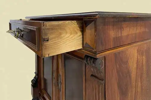 1880er Kommode ANTIK Gründerzeit Nußbaum Halbschrank Schrank von 1880