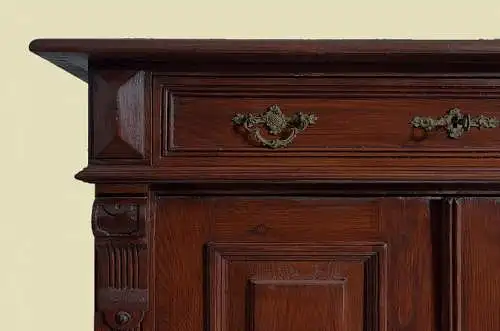 1880er Vertiko Gründerzeit ANTIK Nußbaum Kommode Schrank von 1880