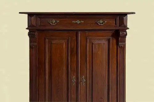 1880er Vertiko Gründerzeit ANTIK Nußbaum Kommode Schrank von 1880